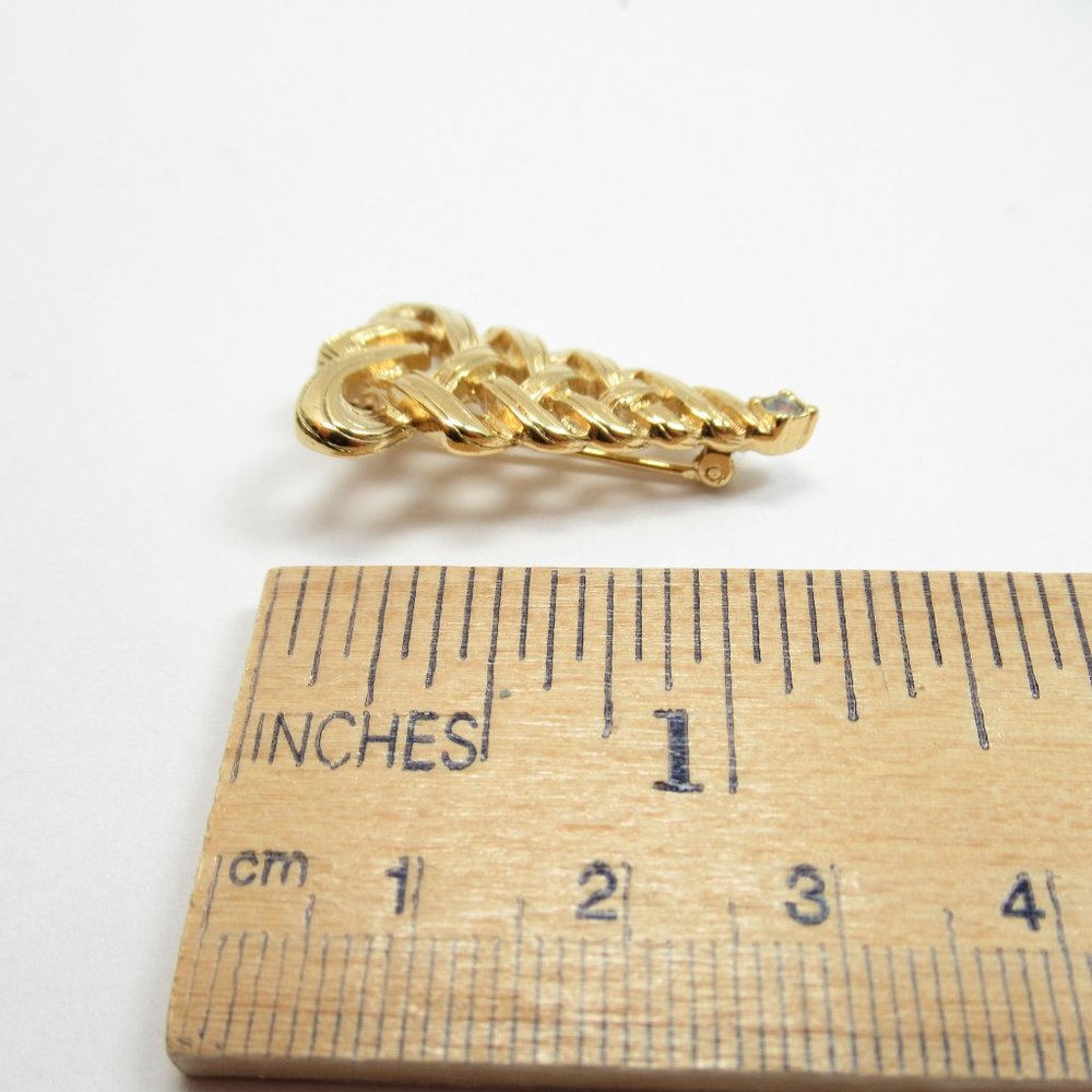 Avon Ribbon tree Brooch - Picture 7 of 10